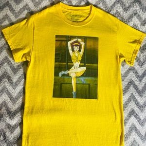Yellow Anime Graphic Tee